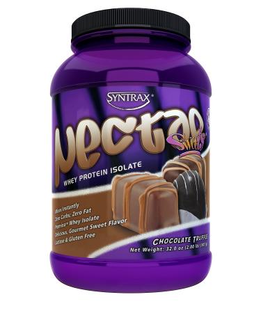 Syntrax Nectar Sweets Native Grass-Fed Whey Protein Isolate That Mixes Instantly, RBST-Free, Chocolate Truffle, 32 Ounce
