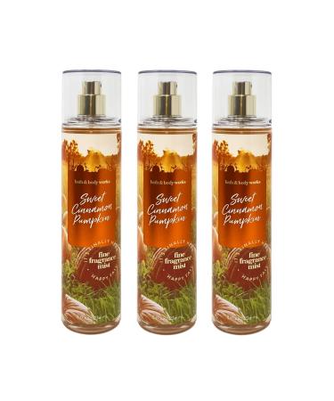 Bath & Body Works Sweet Cinnamon Pumpkin Fine Fragrance Mist Set - Pack of 3