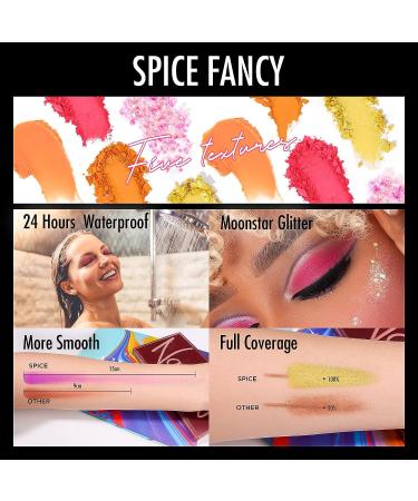 BEHOLAN Purple-Blue Shifting Eyeliner Pencil & Eyeshadow Palette - Waterproof & Long-Lasting Metallic Colored Eyeliner Pen for a WILD OASIS+SPICE Look - 24h Wear - Buy Online on GoSupps.com