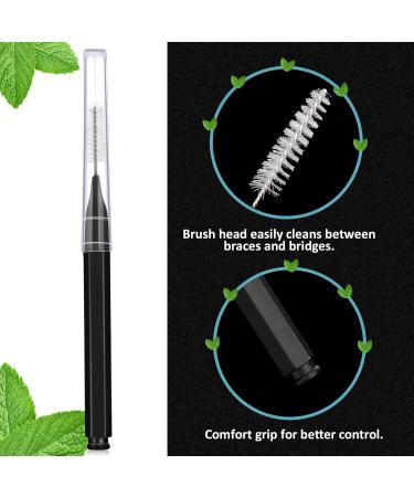 Patelai 50 Pieces Interdental Brush & Toothpick Set - Dental Hygiene Flosser for Effective Oral Care (Black - Buy Online on GoSupps.com