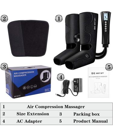 Foot Massager with Heat: Best Gifts for Mom, Dad, Women, Men, Elder - Air Compression for Muscle Fatigue, Varicose Veins, Edema - Circulation & Relaxation - Buy Online on GoSupps.com