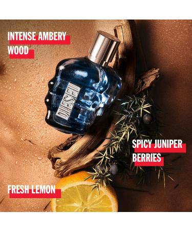 Diesel Sound of the Brave Eau de Toilette for Men Notes of Lemon Spicy Juniper Berries & Ambery Wood 1.7 Fl oz EDT - Buy Online on GoSupps.com