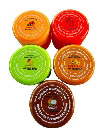 Americas Carrot Sun Tan Papaya - Natural Tanning Cream - Fast Tanning Enhancer with Carrot & Henna for Beach & Sun Bed - Deep Golden Tan Moisturizing Browning SPF 0 - Buy Online on GoSupps.com