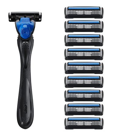BIC Hybrid 3 Flex Men's Shaver Bundle | 90% Recycled Handle, 10 Triple-Blade Refills - Buy Online on GoSupps.com