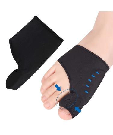 Bunion Corrector Big Toe Separator & Bunion Relief Protector Sleeves 1 Pair of Orthopedic Bunion Splint with Silicone Bunion Pad Protector Non-Surgical Correction of Bunion Day and Night(Black & M) Black M - Buy Online on GoSupps.com