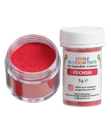 Sugarflair Fuchsia Food Colouring Powder Dust Use on Cake Surfaces Decorations or Colour Sugarpaste Fondant Icing Chocolate Buttercream Royal Icing Macarons and More! - 5g