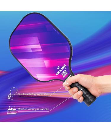 Pickleball Paddles, USAPA Approved Carbon Fiber Pickleball Paddles Set of 2 Includes 4 Pickleballs & 1 Bag, Lightweight Pickle Ball Rackets 2 Pack for Beginners - Buy Online on GoSupps.com