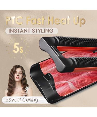 Novus 3 Barrel Waver Curling Iron - Anti-Scald 1 Inch Rapid Heating 3 Heat Settings for Deep Waves - Buy Online on GoSupps.com
