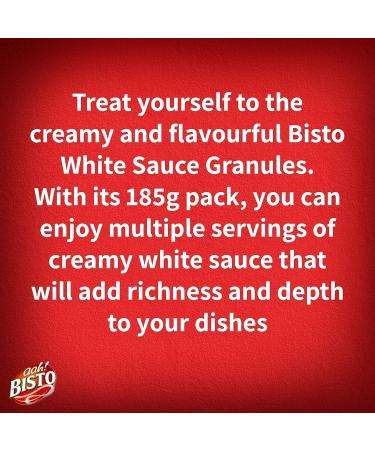 Sauce Mix Bundle which Contains Bisto White Sauce Mix 185g - Pack of 3 with Grocery List Card - Buy Online on GoSupps.com