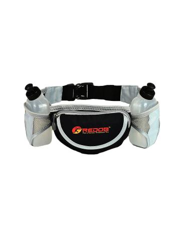 Durable Handy Running Hydration Belt  With 2 bottels included 10 Oz Each  Perfect Fuel Belt  Runners Waist Pack by Redob
