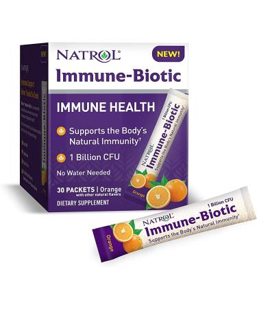 Buy Natrol Immune-Biotic Orange - 1 Billion CFU, 30 Packets | Immune Support - Buy Online on GoSupps.com