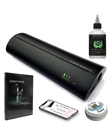 Hildbrandt Dreamweaver Portable Tattoo Stencil Printer Wireless Bluetooth Thermal Stencils Compatible with Apple iOS Devices Bundled with Stencil Stuff 4oz Even Better Butter Ghost Paper