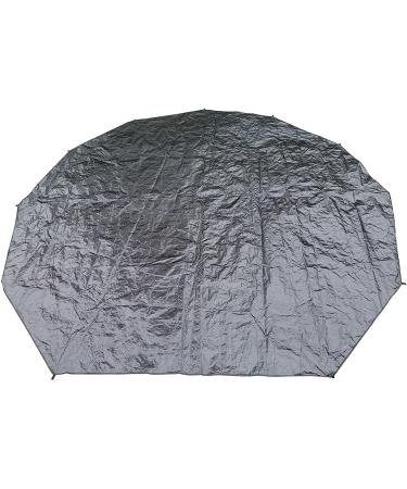 CACKOK Bell Tent Footprint Mat Waterproof Groundsheet for Yurt Tent and Teepee Tent Portable Black Tarp for Picnic Camping 9.8FT