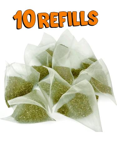 WufWuf MyMeow Krazy Carrot Refillable Cat Toy with 10 Natural Catnip Bags - Interactive Toy for Cats and Kittens - Buy Online on GoSupps.com