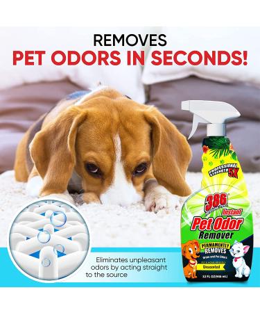 386 Professional Strength Pet Odor Eliminator - Premium Unscented Neutralizer for Dogs & Cats - Long-Lasting Multipurpose Urine Remover - Buy Online on GoSupps.com