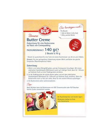 Buy Call Butter Cream - Gluten-Free Cream Pudding for Cake & Cupcake Decorating | 2 x 70g - Fondant-Compatible Versatile Topping - Buy Online on GoSupps.com