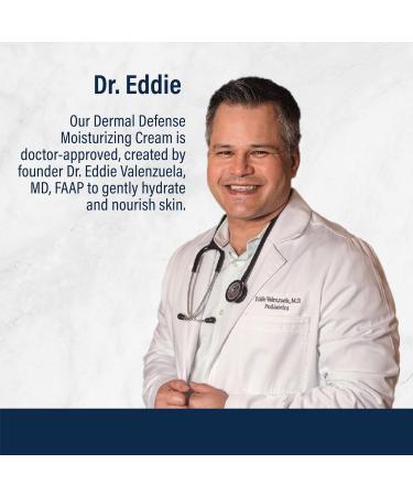 Dr. Eddie's Dermal Defense Moisturizing Cream - Face and Body Moisturizer for Dry Skin Daily Cream for Sensitive Skin Care Ultra Moisturizing Eczema Cream for Men and Women - 12 fl oz 12 Fl Oz (Pack of 1) - Buy Online on GoSupps.com