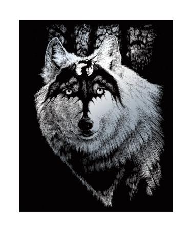 ROYAL BRUSH Silver Foil Engraving Art Kit, 8 by 10-Inch, Dragon Wolf, Black - Buy Online on GoSupps.com