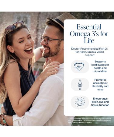 Pure Micronutrients - Omega 3 Fish Oil Supplement, EPA/DHA Fatty Acids, Burpless Fish Oil Supplements with Lemon - Heart, Eye, Brain & Immune Support - 90 Softgels 1 - Buy Online on GoSupps.com