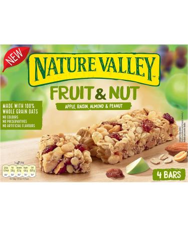 Nature Valley Fruit & Nut Apple Raisin Almond & Peanut Bars 120g - Buy Online on GoSupps.com