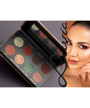 Shop Luvia Vegan Hidden Forest Eyeshadow Palette - Matt & Glitter - Sustainable Microplastic-Free Cosmetics - Buy Online on GoSupps.com