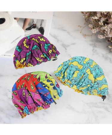 3 Pack Kids Satin Bonnets - Adjustable Silk Sleeping Cap for Toddler Child Baby - Fun Prints - Shower & Night Hat - Buy Online on GoSupps.com