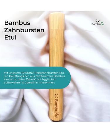 Buy Bambuna Bamboo Travel Toothbrush Etui | Eco-Friendly Plastic-Free Robust Cover | Made in Germany - Buy Online on GoSupps.com