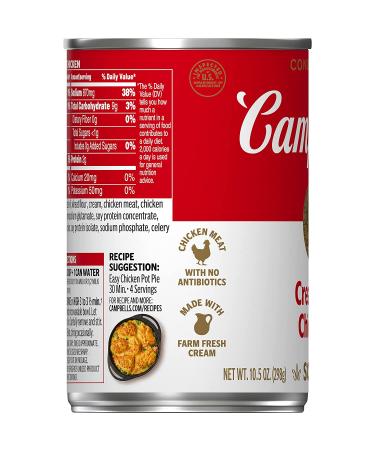 Campbell's Condensed Cream of Chicken Soup 10.5oz Can | Rich & Creamy Flavor - Buy Online on GoSupps.com