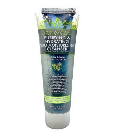 SheaMoisture Green Coconut & Activated Charcoal Purifying & Hydrating Duo Moisturizing Cleanser Shampoo
