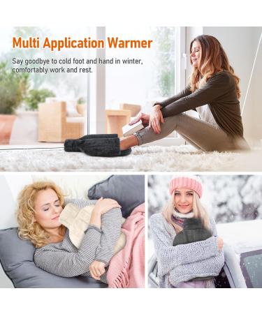 Ktueov Electric-Free Foot Warmer Heat Bottle 2L - Soft & Warm Heating Solution for Adults (Size 35-45) - Perfect for Home & Office - Buy Online on GoSupps.com