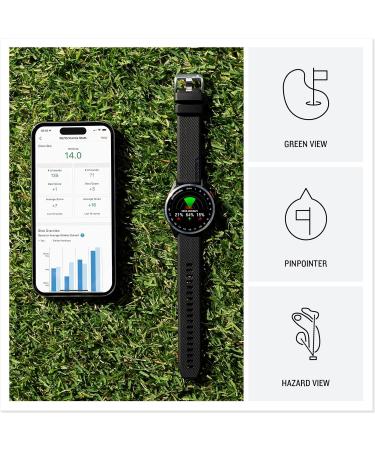 PlayBetter Garmin Approach S44 Golf GPS Smartwatch Bundle - Silver/Black - Buy Online on GoSupps.com