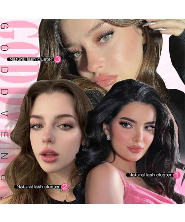 Goddvenus Lash Clusters Kit - Wispy Individual Eyelash Extensions C Curl Fluffy Waterproof Lashes (165pcs 10-18mm) - DIY Beauty Essentials for Stunning Eyes - Buy Online on GoSupps.com