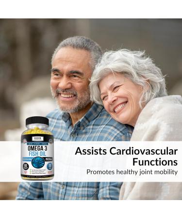 Kaya Naturals Omega 3 Supplement - Nature Made Omega 3 Fish Oil - 100% Pure Sea-Harvested Pelagic Fish Oil with No Fishy Aftertaste - 60 Count Softgels 60 Count (Pack of 1) - Buy Online on GoSupps.com