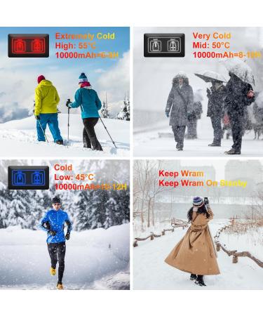 Shop Ton Color Heated Vest for Women - 4 Heating Zones 3 Temperature Levels USB Powered for Outdoor Activities - Ideal for Fishing & More - Buy Online on GoSupps.com