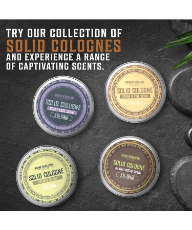 Viking Revolution Vetiver Mens Solid Cologne Men 2 Oz - Men Solid Perfume with Vetiver Cologne for Men - Balm Cologne for Mens Cologne Balm Travel Cologne Wax (1 pack Vetiver) Vetiver 2 Ounce (Pack of 1) - Buy Online on GoSupps.com