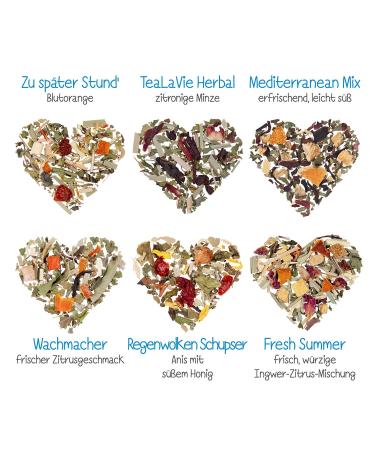 TeaLaVie 6-Pack Herbal Tea Gift Set (45g) - Perfect Thank You Gift Idea 2024 | Premium Loose Leaf Tea - Buy Online on GoSupps.com
