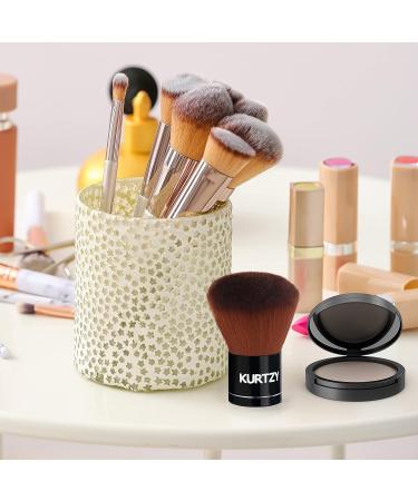 Buy Kurtzy Kabuki Brush - Premium 7cm Synthetic Makeup Brush for Liquid Powder Rouge & Cream Cosmetics - Ideal for Mixing & Adding Mineral Powder - Buy Online on GoSupps.com