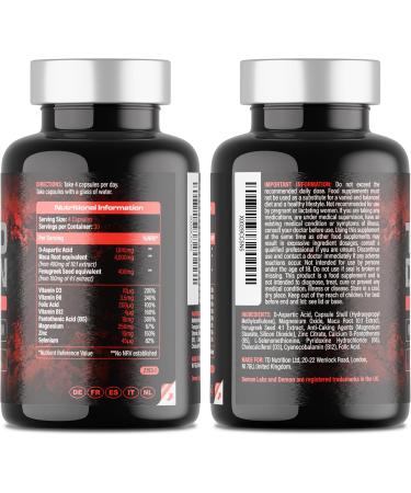 TD Nutrition Ltd Testo Demon Zinc & Amino Acid Complex for Men with Maca B Vitamins & Botanical Extracts 120 capsules 30 servings - Buy Online on GoSupps.com