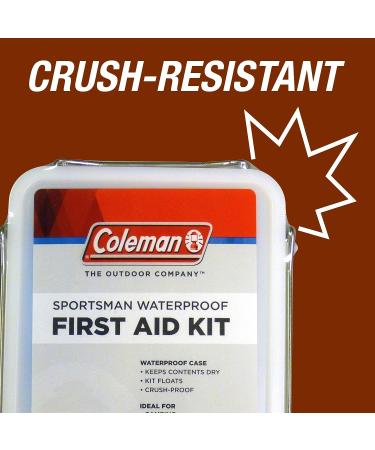 Coleman Sportsman Waterproof First Aid Kit - 100 Pieces | Essential Outdoor Emergency Supplies - Buy Online on GoSupps.com