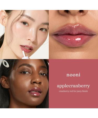 NOONI Huile hydratante cor enne pour les l vres Pommier | Longue dur e hydratante repulpante revitalisante pour les l vres s ches imperm able ne se d colle pas hydratante nourrissante Pommier 3.7 ml (Lot de 1) - Buy Online on GoSupps.com