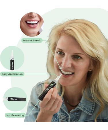 Lewie Teeth Whitening Wand Dentist-Developed Brightening Pen Enamel-Safe Formula Natural Ingredients Gentle Stain Removal 4 ml 1 Pack - Buy Online on GoSupps.com