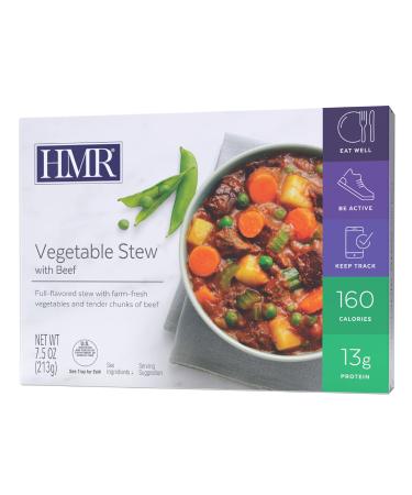 HMR Vegetable Stew with Beef Entree, 7.5 oz. Servings, 6 Ready to Eat Meals