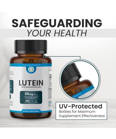 TRUEMED Lutein 20mg with Zeaxanthin 4mg Eye Health Supplement for Vision Clarity Blue Light Filtering & Macular Health Antioxidant Formula for Daily Retinal Wellness 100 Softgels - Buy Online on GoSupps.com