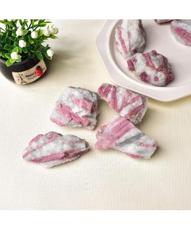 1pc Natural Pink Tourmaline Crystal Mineral Irregular Rough Stone Specimen Rock for Home Fish Tank Decoration Household (Color : Tourmaline 1pc Size : 25-45g) 25-45g Tourmaline 1pc - Buy Online on GoSupps.com