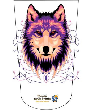 Buy Heal with Appeal Wolf Head V1 Amputee Stump Sock - 3Ply Comfort & Support | International Shipping Available - Buy Online on GoSupps.com