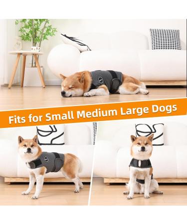 Dog Anxiety Jacket - Skin-Friendly Calming Shirt for Thunder Fireworks & Vet Stress | Anti-Anxiety Vest for Dogs - X-Large Blue - Buy Online on GoSupps.com