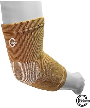 1 x Elbow Support Cover and Elbow Brace by Solace Care Lightweight NonSlip TennisGolfers Elbow Pain Golf Weightlifting for Men and Women - Buy Online on GoSupps.com