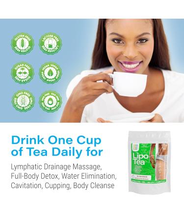 Lymphatic Drainage Herbal Tea for Swelling Relief | Natural Blend for Lipo & Tummy Tuck Recovery | Dandelion, Burdock Root, Echinacea | 30 Tea Bags - Buy Online on GoSupps.com