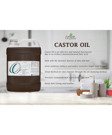 Dr Joe Lab Jamaican Black Castor Seed Oil 128 oz - 100% Pure Natural Cold Pressed JBCO for Hair Skin Body Eyebrows & Eyelashes - Moisturizing & Nourishing - Buy Online on GoSupps.com