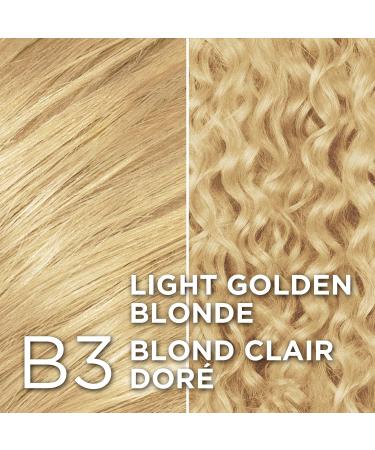 L Or al Paris Excellence Cr me Permanent Hair Color B3 Light Golden Blonde 100% Grey Coverage Hair Dye 1 EA (Packaging May Vary) B3 Light Golden Blonde Cream formula - Buy Online on GoSupps.com